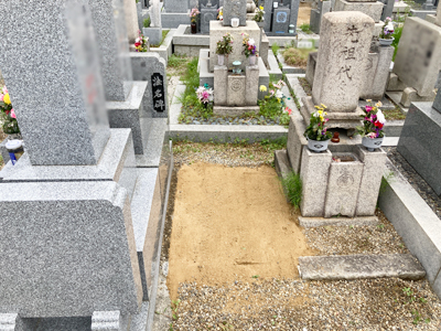 東大阪市の鴻池墓地でお墓じまいさせていただきました。のアイキャッチ画像
